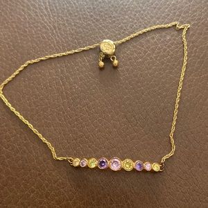 Kate spade pink purple and green Adjustable bracelet